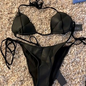 Triangl New w/ tags leather bikini